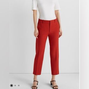 Club Monaco Remi Textured Pants in Red
